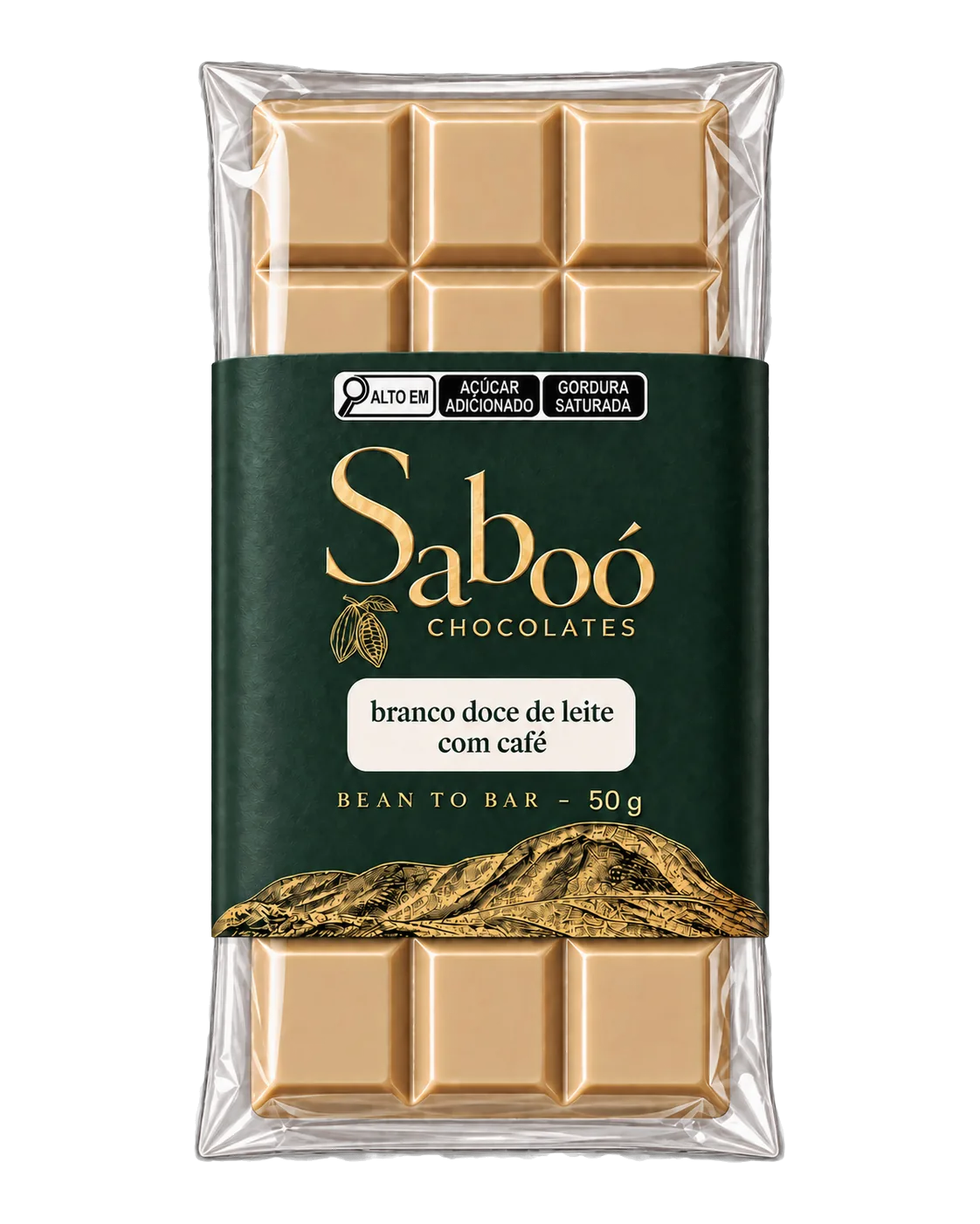 Chocolate Branco Doce de Leite com Café 50g